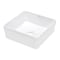 Ruvati 15"x15" Bathroom Vessel Sink White Square Above Counter Ceramic RVB1616 - alternate 1